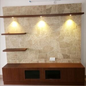 Luxury Wooden Sliding Wardrobe with Mirror & Dual Tone Panels
